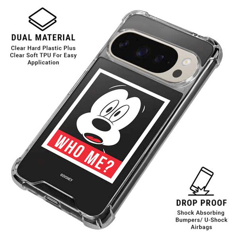 Disney Mickey Mouse Who Me Pixel 9/9 Pro Clear Case